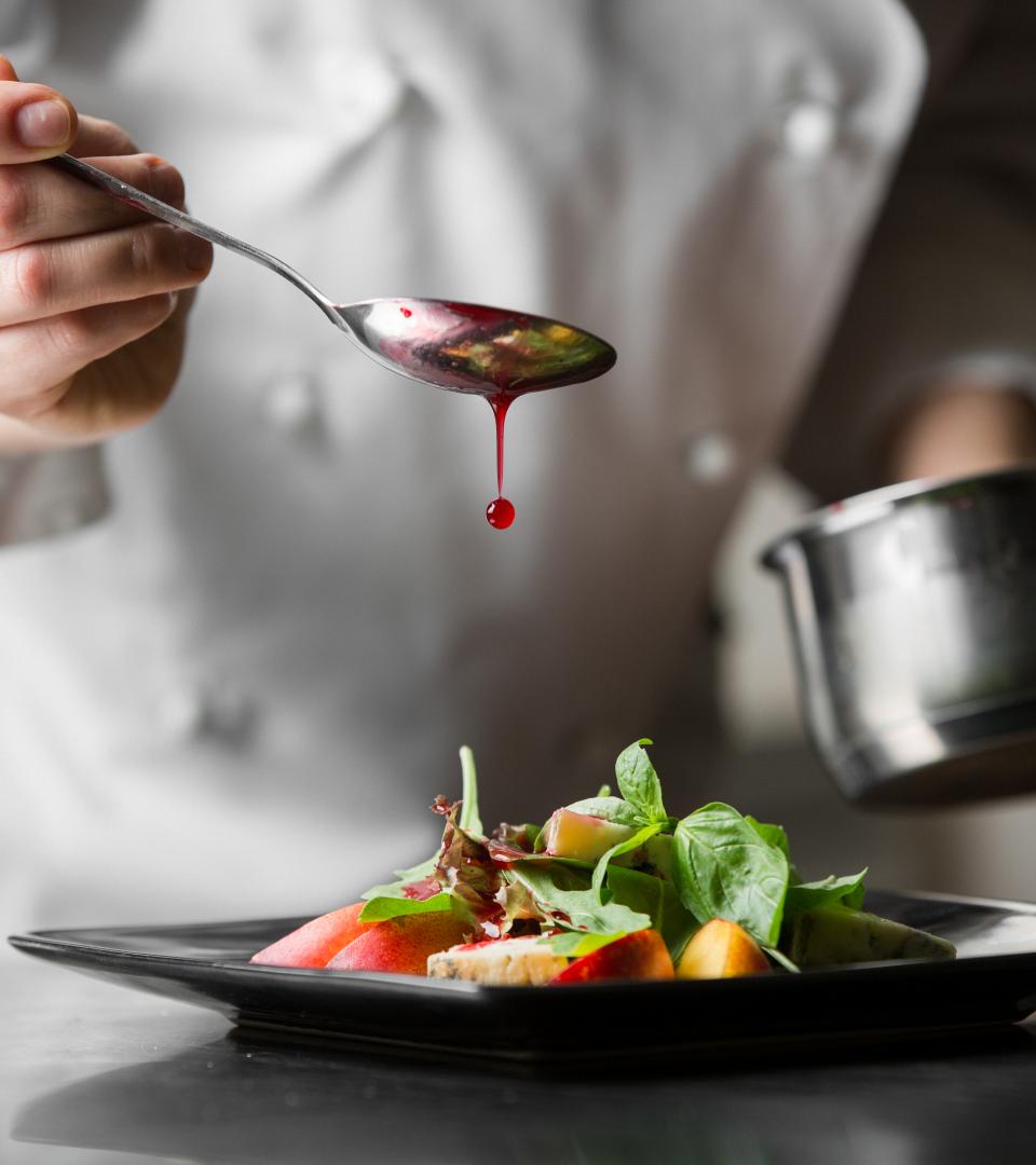 chef serving
